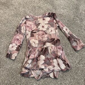 Posh Peanut Nikki long sleeve twirl skirt bodysuit 6-12 months